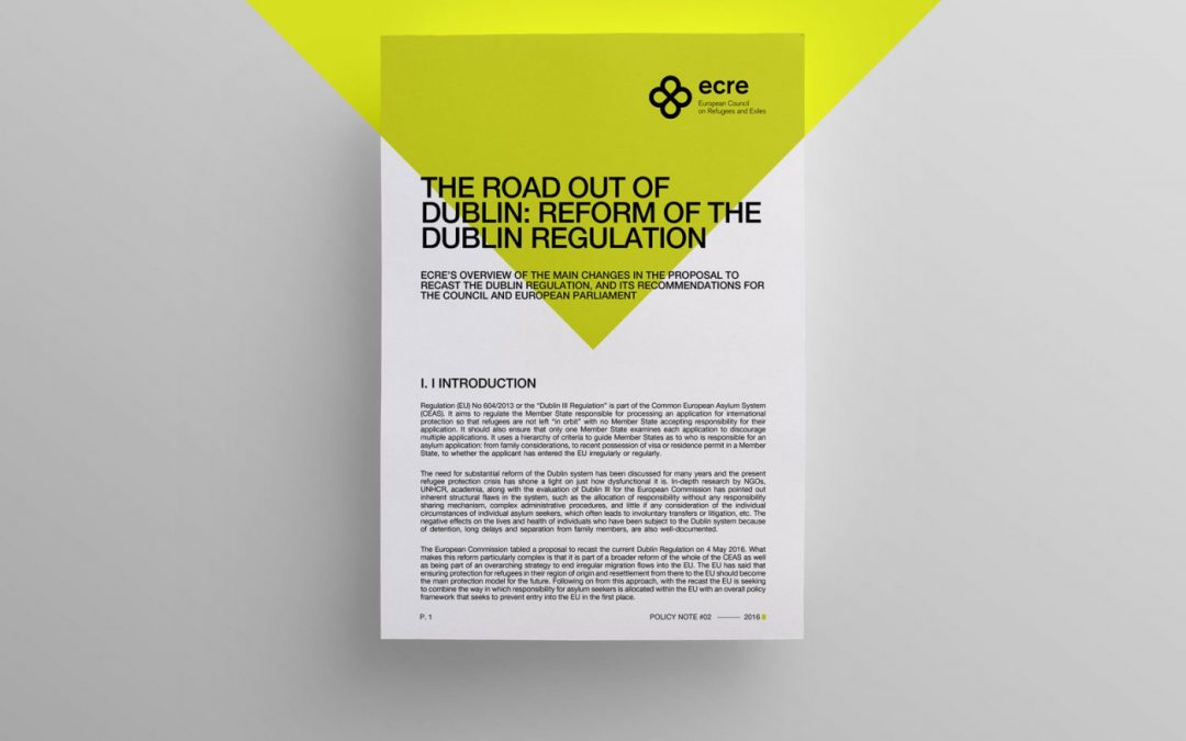 Policy Note: The Road out of Dublin: reform of the Dublin Regulation