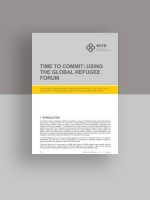 Time to Commit: Using the Global Refugee Forum