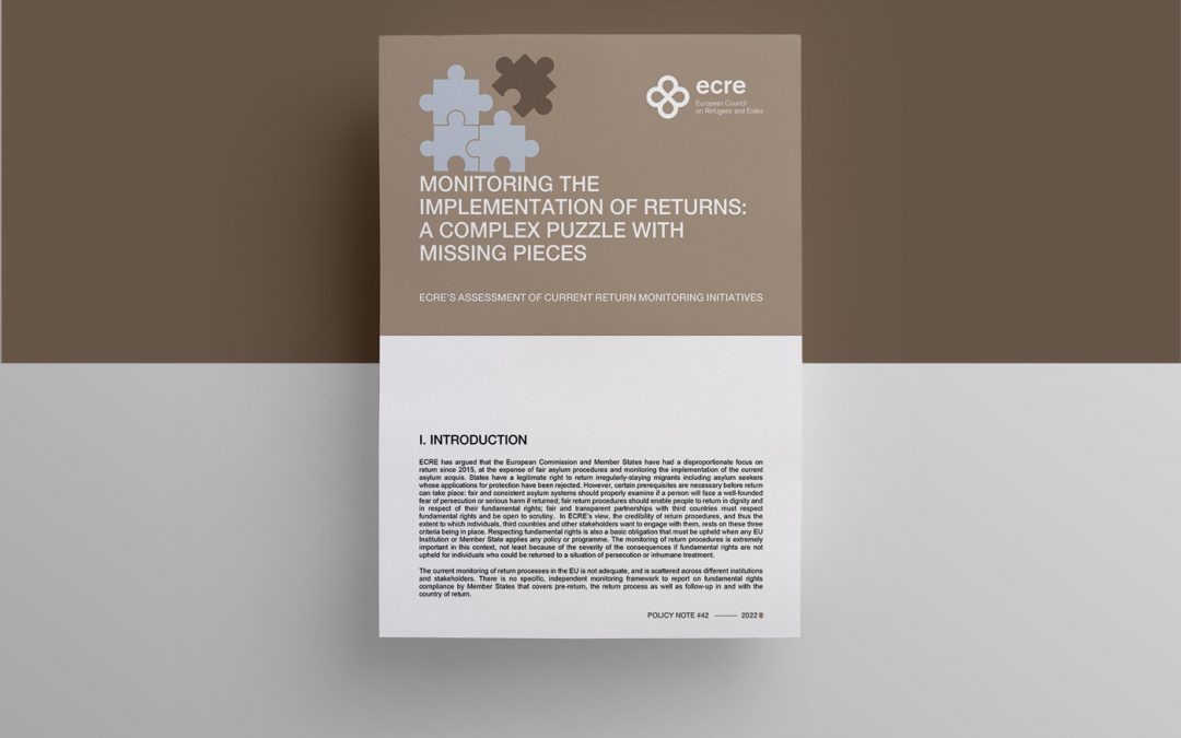 ECRE Policy Note: Monitoring the Implementation of Returns: A Complex Puzzle with Missing Pieces