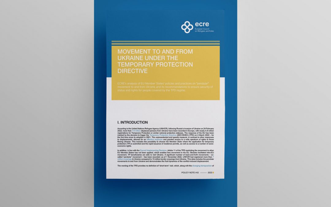Policy Note: Movement to and From Ukraine Under the Temporary Protection Directive