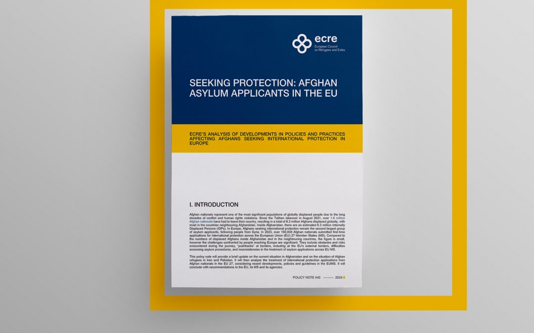 ECRE Policy Note: Seeking Protection: Afghan Asylum Applicants in the EU